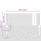 Pali della recinzione vidaXL 5 pcs U-Channel Grigio 40 cm in Acciaio
