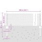 Post da Recinzione vidaXL 5 pz U-Channel Grigio 40 cm Acciaio