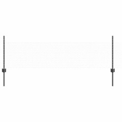 Pali per Recinzione vidaXL 5 pz U-Channel Grigio 60 cm Acciaio
