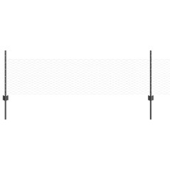 Pali per Recinzione vidaXL 5 pcs U-Channel Grigio 60 cm Acciaio