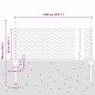 vidaXL Paletti per Recinzione 5 pz U-Channel Grigio 60 cm Acciaio