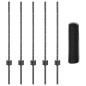 Posti per Recinzione vidaXL 5 pz U-Channel Grigio 80 cm Acciaio Posti per Recinzione vidaXL 5 pz U-Channel Grigio 80 cm Acciaio