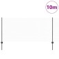 vidaXL Posti per Recinzione 10 pz U-Channel Grigio 100 cm Acciaio
