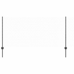 Posti di Recinzione vidaXL 10 pz U-Channel Grigio 100 cm Acciaio