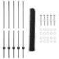 Posti di Recinzione vidaXL 10 pcs U-Channel Grigio 120 cm Acciaio