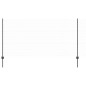 Posti per Recinzione vidaXL 10 pz U-Channel Grigio 120 cm Acciaio