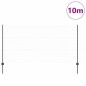 Posti per Recinzione vidaXL 10 pz U-Channel Grigio 120 cm Acciaio