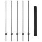 Pali per Recinzione vidaXL 10 pz Canale U Grigio 140 cm Acciaio