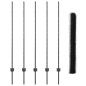 Pali di Recinzione vidaXL 10 pz U-Channel Grigio 140 cm Acciaio