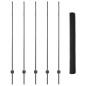 Pali di Recinzione vidaXL 10 pz U-Channel Grigio 150 cm Acciaio