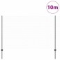 vidaXL Posti per Recinzione 10 pz U-Channel Grigio 150 cm Acciaio