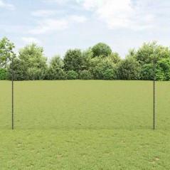 Posti per Recinzione vidaXL 10 pz Canale U Grigio 160 cm Acciaio
