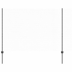 Posti per Recinzione vidaXL 10 pz Canale U Grigio 160 cm Acciaio