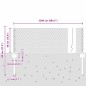 Posti per Recinzione vidaXL 11 pcs U-Channel Grigio 40 cm Acciaio