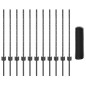 Pali per Recinzione vidaXL 11 pcs U-Channel Grigio 80 cm Acciaio Pali per Recinzione vidaXL 11 pcs U-Channel Grigio 80 cm Acciaio