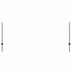 Posti per Recinzioni vidaXL 11 pcs U-Channel Grigio 80 cm Acciaio