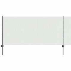 vidaXL Set di Recinzione da Giardino Set di 2 Grigio Metallo 25 x 1 m