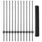 vidaXL Set di Recinzione da Giardino in Acciaio Galvanizzato Set di 2 Grigio vidaXL Set di Recinzione da Giardino in Acciaio Galvanizzato Set di 2 Grigio