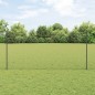 vidaXL Set di Recinzione Set di 2 Grigio Acciaio Verniciato a Polvere vidaXL Set di Recinzione Set di 2 Grigio Acciaio Verniciato a Polvere