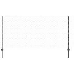 vidaXL Set di Recinzione Set di 2 Grigio Acciaio Verniciato a Polvere