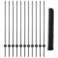 vidaXL Set Recinzione da Giardino Set di 2 Grigio Metallo Grande