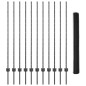 Pali di Recinzione vidaXL 22 pcs U-Channel Grigio 140 cm Acciaio Pali di Recinzione vidaXL 22 pcs U-Channel Grigio 140 cm Acciaio