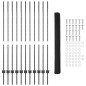 Pali di Recinzione vidaXL 22 pcs U-Channel Grigio 140 cm Acciaio Pali di Recinzione vidaXL 22 pcs U-Channel Grigio 140 cm Acciaio