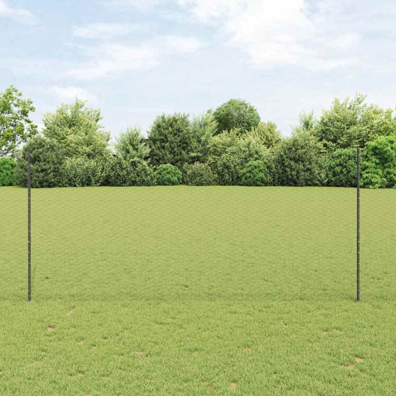 Posti per Recinzione vidaXL 22 pz U-Channel Grigio 140 cm Acciaio Posti per Recinzione vidaXL 22 pz U-Channel Grigio 140 cm Acciaio