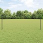 Pali da Recinto vidaXL 11 pz U-Channel Grigio 60 cm Acciaio