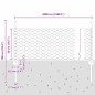 Pali da Recinto vidaXL 11 pz U-Channel Grigio 60 cm Acciaio