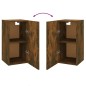 Mobili TV 2 pz Rovere Fumo 30,5x30x60cm in Legno Ingegnerizzato Mobili TV 2 pz Rovere Fumo 30,5x30x60cm in Legno Ingegnerizzato