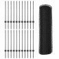 Pali di Recinzione vidaXL 11 pz U-Channel Grigio 80 cm Acciaio Pali di Recinzione vidaXL 11 pz U-Channel Grigio 80 cm Acciaio