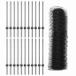 Pali di Recinzione vidaXL 11 pz U-Channel Grigio 80 cm Acciaio Pali di Recinzione vidaXL 11 pz U-Channel Grigio 80 cm Acciaio