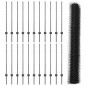 Pali di Recinzione vidaXL 22 pz U-Channel Grigio 100 cm Acciaio Pali di Recinzione vidaXL 22 pz U-Channel Grigio 100 cm Acciaio