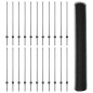 Pali di Recinzione vidaXL 22 pezzi U-Channel Grigio 120 cm Acciaio Pali di Recinzione vidaXL 22 pezzi U-Channel Grigio 120 cm Acciaio