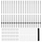 Pali di Recinzione vidaXL 22 pezzi U-Channel Grigio 120 cm Acciaio Pali di Recinzione vidaXL 22 pezzi U-Channel Grigio 120 cm Acciaio