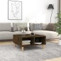 Tavolino da Salotto Rovere Fumo 60x60x30 cm in Truciolato Tavolino da Salotto Rovere Fumo 60x60x30 cm in Truciolato