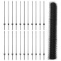 Pali della Recinzione vidaXL da 22 pezzi U-Channel Grigi 120 cm Acciaio
