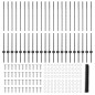 Pali della Recinzione vidaXL da 22 pezzi U-Channel Grigi 120 cm Acciaio