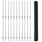 Pali per Recinzione vidaXL 22 pz Canale a U Grigio 140 cm Acciaio Pali per Recinzione vidaXL 22 pz Canale a U Grigio 140 cm Acciaio