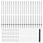 Coni di Recinzione vidaXL 22 pcs U-Channel Grigio 150 cm Acciaio