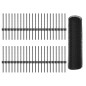Pali Recinzione vidaXL 11 pezzi U-Channel Grigio 40 cm Acciaio