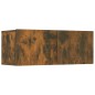 Set di Mobili Porta TV 7 pz Rovere Fumo in Legno Multistrato