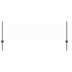 Posti per Recinzione vidaXL 11 pcs U-Channel Grigio 60 cm Acciaio