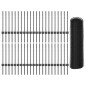 Pali di Recinzione vidaXL 11 pz U-Channel Grigio 60 cm Acciaio Pali di Recinzione vidaXL 11 pz U-Channel Grigio 60 cm Acciaio