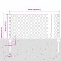 Pali per Recinto vidaXL 11 pcs U-Channel Grigio 60 cm Acciaio