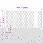 Pali della Recinzione vidaXL 11 pcs U-Channel Grigio 80 cm Acciaio
