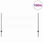 Posti per recinzione vidaXL 22 pz U-Channel Grigio 100 cm Acciaio