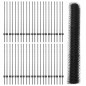 Pali di Recinzione vidaXL 22 pcs U-Channel Grigio 120 cm Acciaio Pali di Recinzione vidaXL 22 pcs U-Channel Grigio 120 cm Acciaio