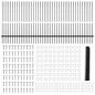 Pali di Recinzione vidaXL 22 pcs U-Channel Grigio 120 cm Acciaio Pali di Recinzione vidaXL 22 pcs U-Channel Grigio 120 cm Acciaio